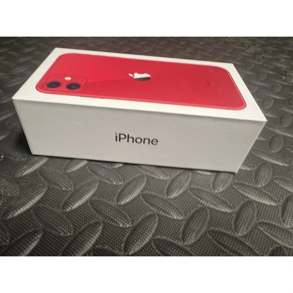 Apple iPhone 11 64 GB Red BOX ONLY insert paperwork stickers 2019 EmPtY Gift box